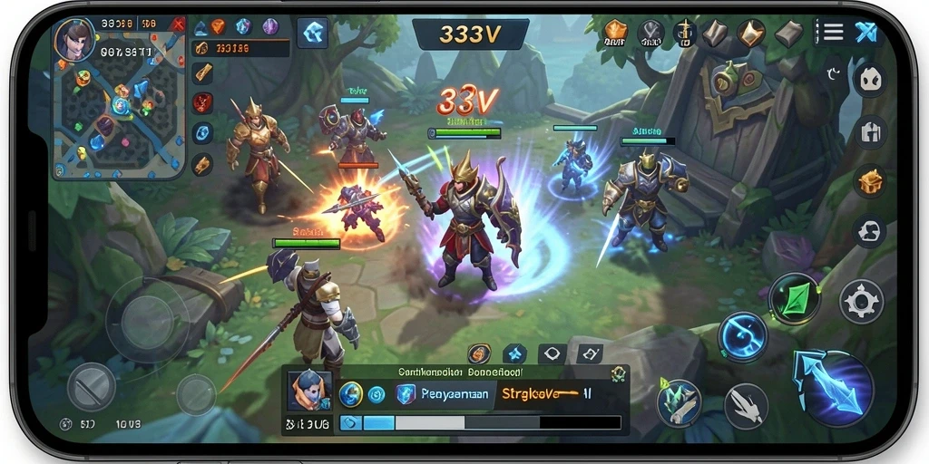 Tampilan menarik dari gameplay 333V yang penuh strategi.