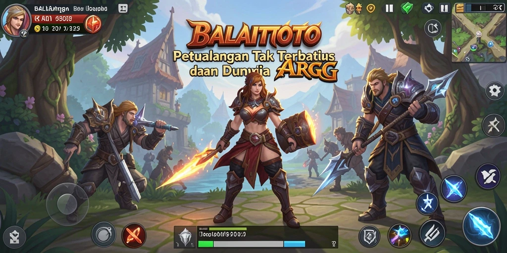Tampilan gameplay menarik di BALAITOTO menunjukkan pertarungan seru dan karakter yang kuat.