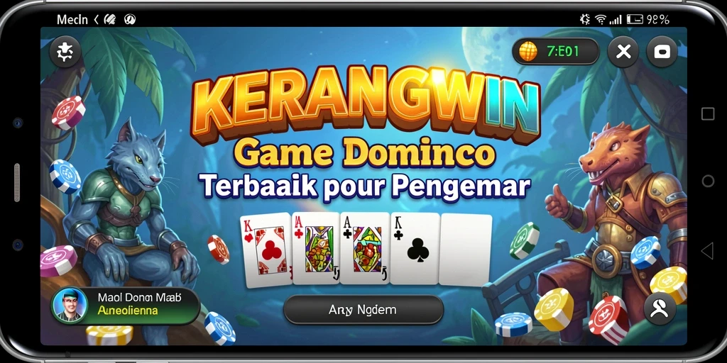 Tampilan gameplay seru di KERANGWIN dengan teman-teman.