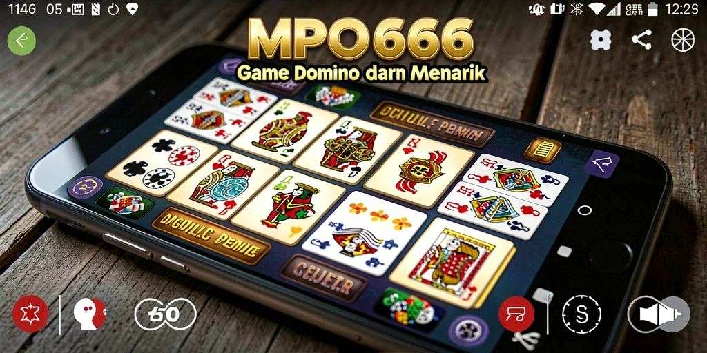 Screenshot menampilkan gameplay seru dalam permainan Domino.