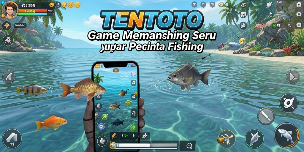 Tangkapan ikan yang menarik dalam gameplay TENTOTO.
