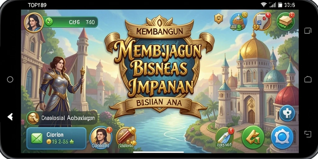 Tampilan gameplay yang menarik dan strategi bisnis yang seru.